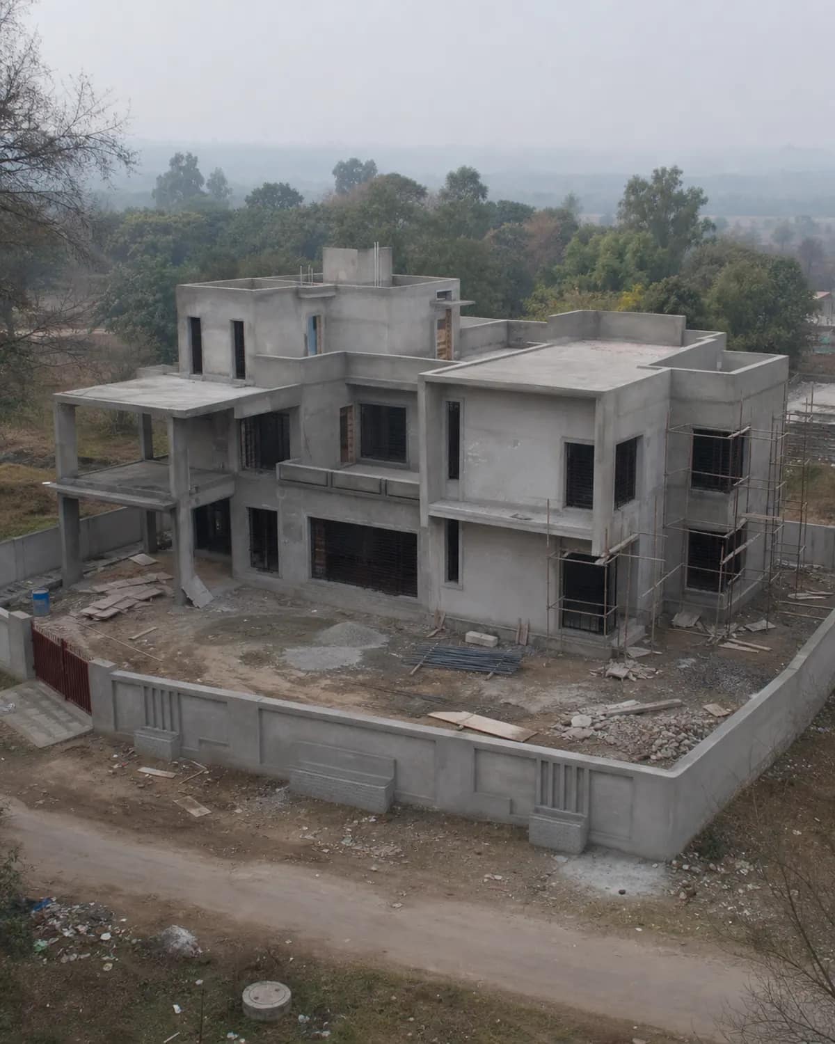 Concrete structure in progress